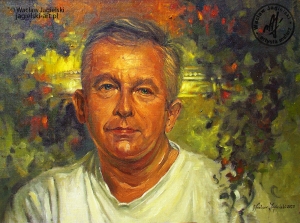 "Mój przyjaciel Bogdan" 
50 cm x 70 cm olej 2023