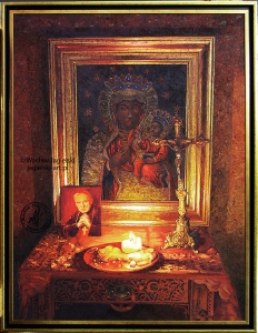 Z cyklu "Moje modlitewniki - kardynał Wyszyński" 120 cm x 90 cm olej 2021 