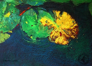 "W pełnej symbiozie" 
70 cm x 100 cm pastel olejny 2025