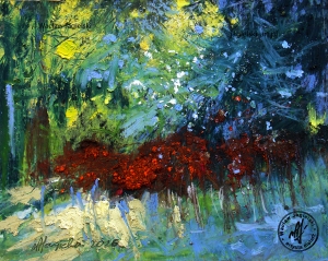 "W poszukiwaniu leśnego puchacza" 
16 cm x 21 cm olej 2026